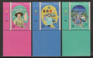 2016 100th Anniv of Malaysian Girl Guides Set of 3V Bottom Margin SG#2184-6 MNH