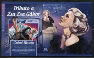 GUINEA BISSAU  2017 TRIBUTE TO ZSA ZSA GABOR  SOUVENIR SHEET MINT NH