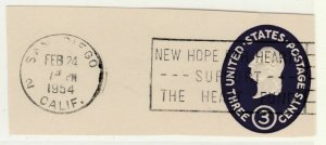 United States United States Postal Stationery Cut Out A14P10F72-