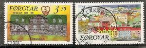 Faroe Islands 222-23 Used 1001 Town of Torshavn Anniv.