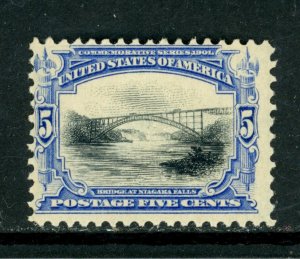 SCOTT 297 1901 5 CENT PAN AMERICAN EXPOSITION ISSUE MNH OG F CAT $75!