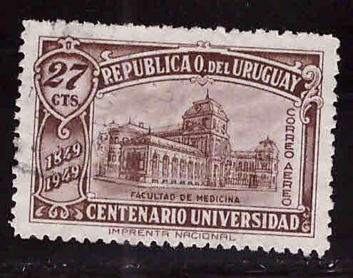 Uruguay Scott C142 Used airmail stamp