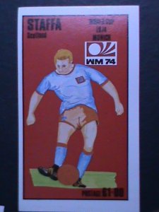 ​STAFFA-SCOTLAND 1974-WORLD CUP MUNICH-WM'74- IMPERF: MNH S/S VERY FINE