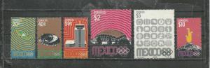 Mexico Scott catalogue # 996-1001 Mint NH See Desc