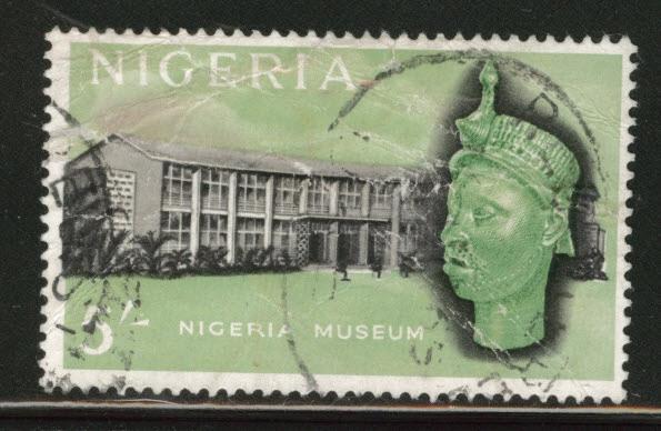 Nigeria Scott 111 used 1965 5 Shilling stamp CV$1.25