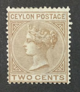 MOMEN: CEYLON SG #121w 1872-80 WMK INVERTED UNUSED £190 LOT #61685