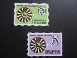 Rhodesia and Nyasaland 1963 Sc 189-190 set MNH