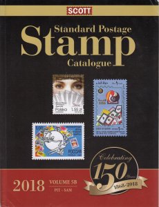 2018 Scott Standard Postage Stamp Catalogue - Volume 5A & 5B