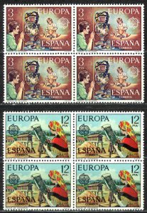 Spain Sc# 1941-1942 MNH Block/4 (fold) 1976 Europa