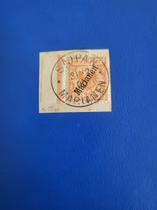 Stamps Mariana Islands 15 used on paper