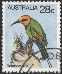 Australia SC#734 28¢ Birds: Second Series; Rainbow Bird (1980) Used