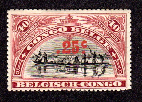 Belgium Congo, Scott # 76, MH, 2013 CV = $ 3.00    Lot 200552 -01