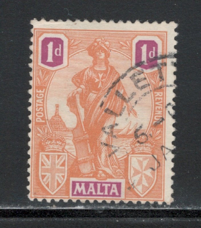 Malta 1922 Malta 1p Scott # 100 Used