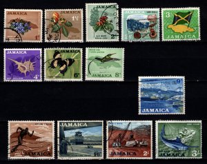 Jamaica 1964-68 Pictorial Definitive Issue, Part Set to 3s [Used]