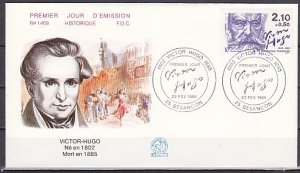 France, Scott cat. B571. Victor Hugo issue. First day cover. ^