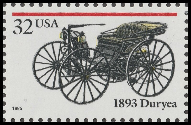 US 3019-3023 Antique Automobiles 32c set 5 MNH 1995