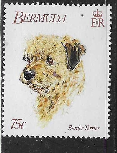 Bermuda  #641  75c Boxer Terrier (MNH) CV3.00
