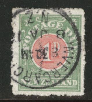 New Zealand Scott J17 used postage due stamp