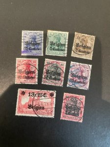 German Occ of Belgium sc N1-N8 u