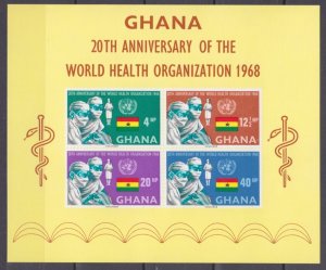 1968 Ghana 347-350/B32b 20 years of the World Health Organization 7,50 €