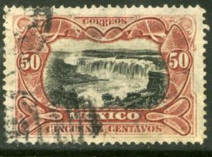 MEXICO 301 50cents WATER FALLS OF JUANACATLAN. USED. (193)