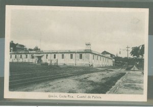 Costa Rica  1923 Cuartel de Policia 4c red on cream address side clean, first hyphen missing. Very rare view