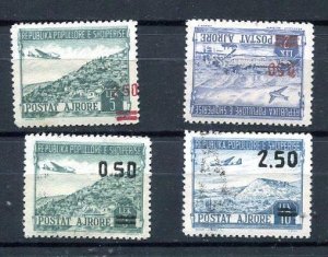 Albania 1952-3 Sc C60-3 Mi 521-4 MNH(1st is MvLH Towns 8999 