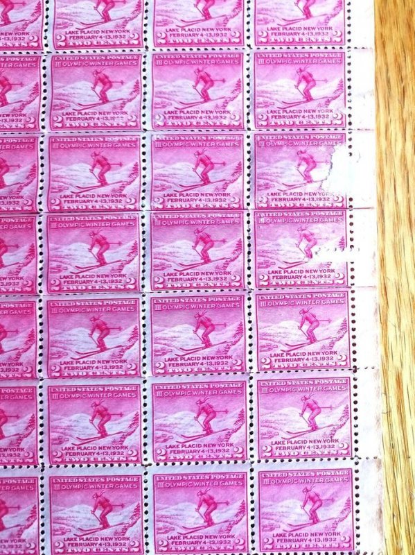 Full Sheet (100) Scott # 716 MNH; Damaged