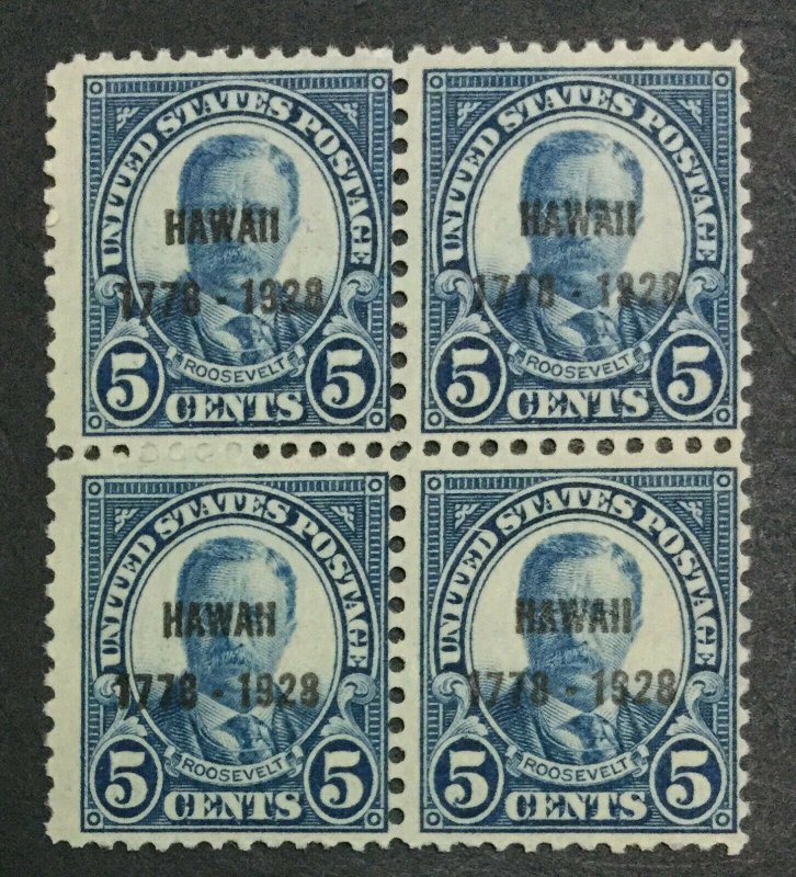 MOMEN: US STAMPS #648 BLOCK MINT OG NH LOT #34152