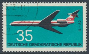 German Democratic Republic  SC# 1368  Aircraft  Jet   Used    see details & s...