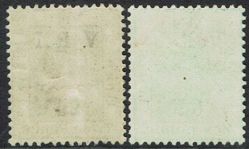 ORANGE FREE STATE 1900 VRI OVERPRINTED 2D AND 6D THICK V