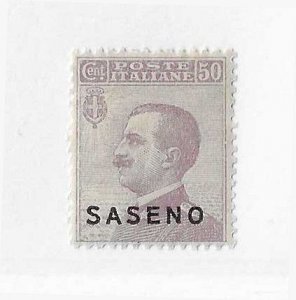 Saseno Sc #6  50c violet OG FVF