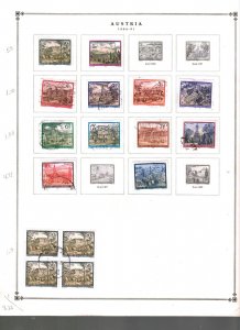 Collection, Austria Part D Scott Pages, 1914/1990, Cat $150, Mint & Used,  +BOB