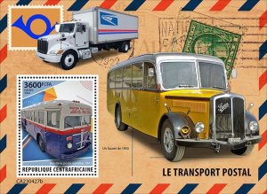 C A R - 2023 - Postal Transport - Perf Souv Sheet - Mint Never Hinged