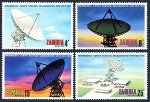 Zambia 131-134, MNH. Michel 137-140. Earth Station, 1974.