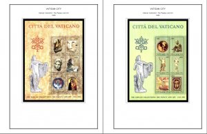 VATICAN CITY STAMP ALBUM PAGES 1921-2011 (191 PDF color illustrated pages)