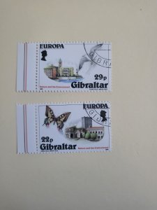 Stamps Gibraltar Scott #483-4 used