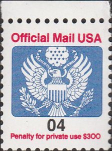 # O146 MINT NEVER HINGED ( MNH ) EAGLE HOLDING ARROWS AND BRANCH