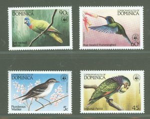Dominica #827-830 Mint (NH) Single (Complete Set) (Fauna)