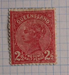 Queensland British QV Australian State sc#92 Mint MH OG cv$24.00