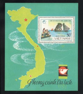 Viet-Nam Scott 1848 Cleft Rocks at Quang Ninh souvenir sheet NGAI