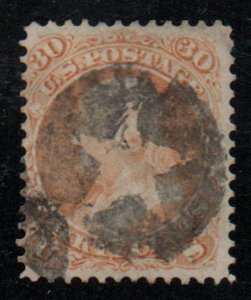 USA #71 F-VF, fancy star cork cancel, bright color! Retails $250