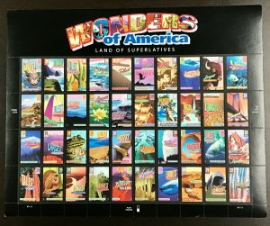 4033-72 Wonders of America- Land of Superlatives  Lot of 5 sheets  FV $78