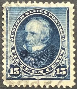 Scott#: 227 - Henry Clay 15¢ 1890 ABNC used single stamp F/VF