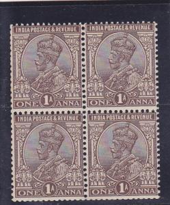 India  Scott#  83a MNH Booklet pane