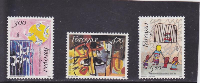 Faroe Islands  Scott#  145-7  MH