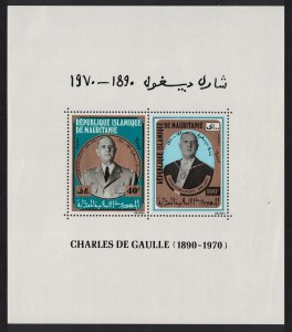 Mauritania General de Gaulle in Uniform MS 1971 MNH SC#290a SG#MS386 MI#Block 9