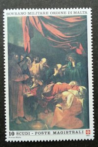 Malta Sovereign Military Order Of Malta Painting Death Of Virgin 1991 (stamp MNH