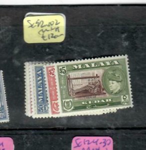 MALAYA KEDAH (PP2211B)     SULTAN SET TO $5.00  SG 92-102    MNH 