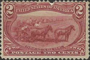 # 286 Copper Red Mint No Gum Minor Fault Farming In The West